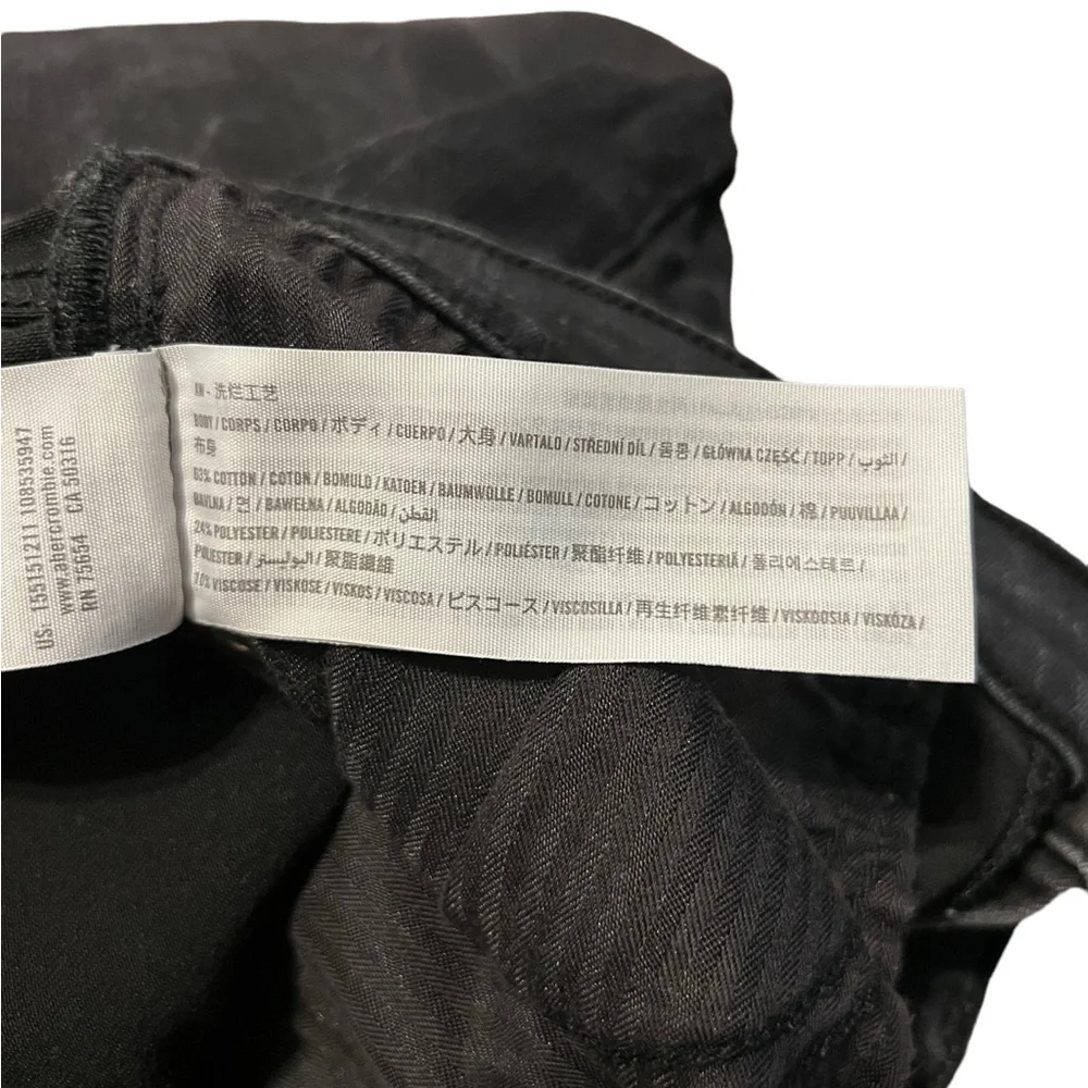 Abercrombie & Fitch The Super Skinny Ankle High Rise Black Stretch Jeans… - Picture 5 of 6